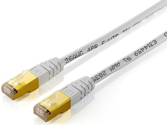 Equip Patchkabel Cat5e F/UTP 2xRJ45 10.00m weiß PVC Polybeutel