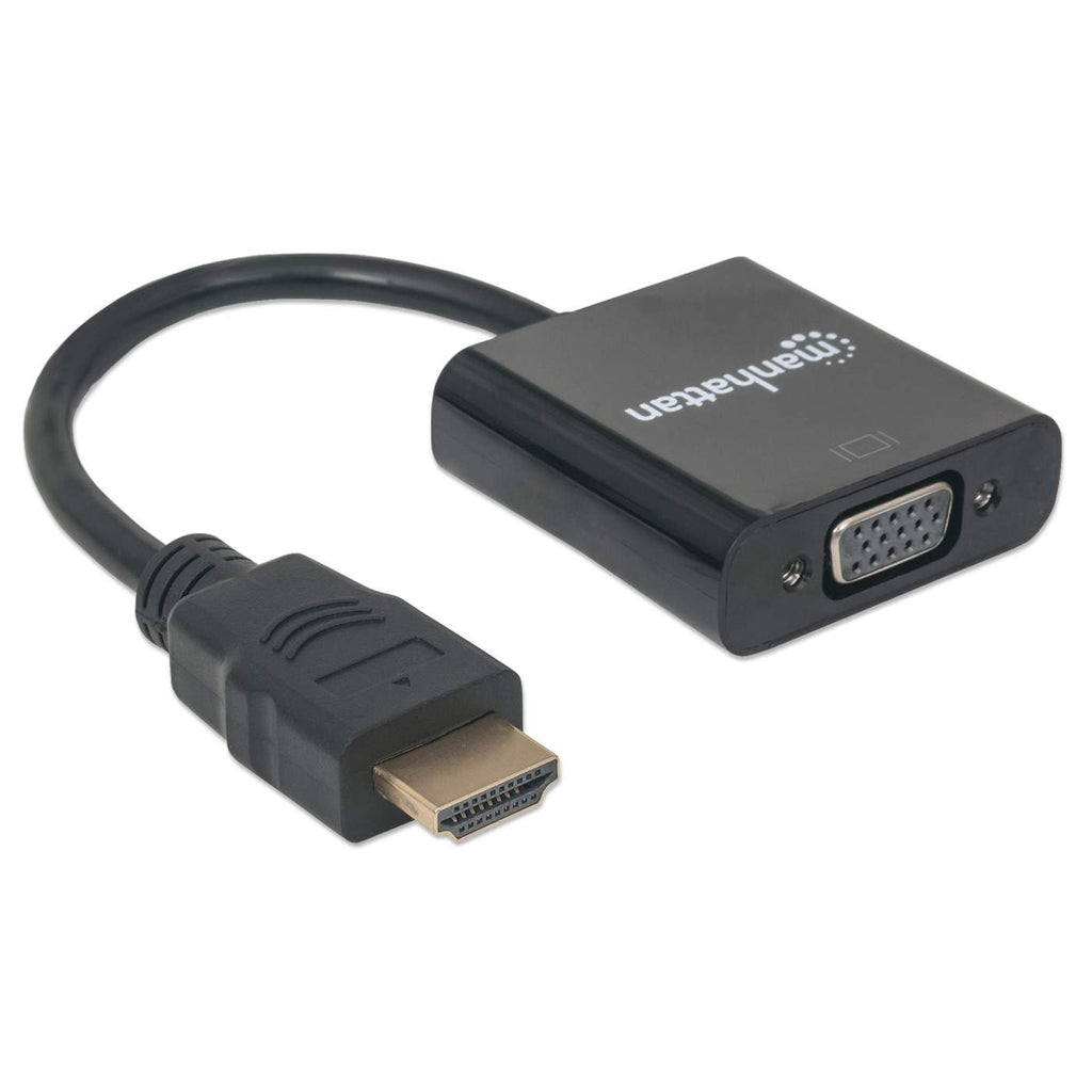 MANHATTAN Konverter HDMI -> VGA St/Bu schwarz Polybag