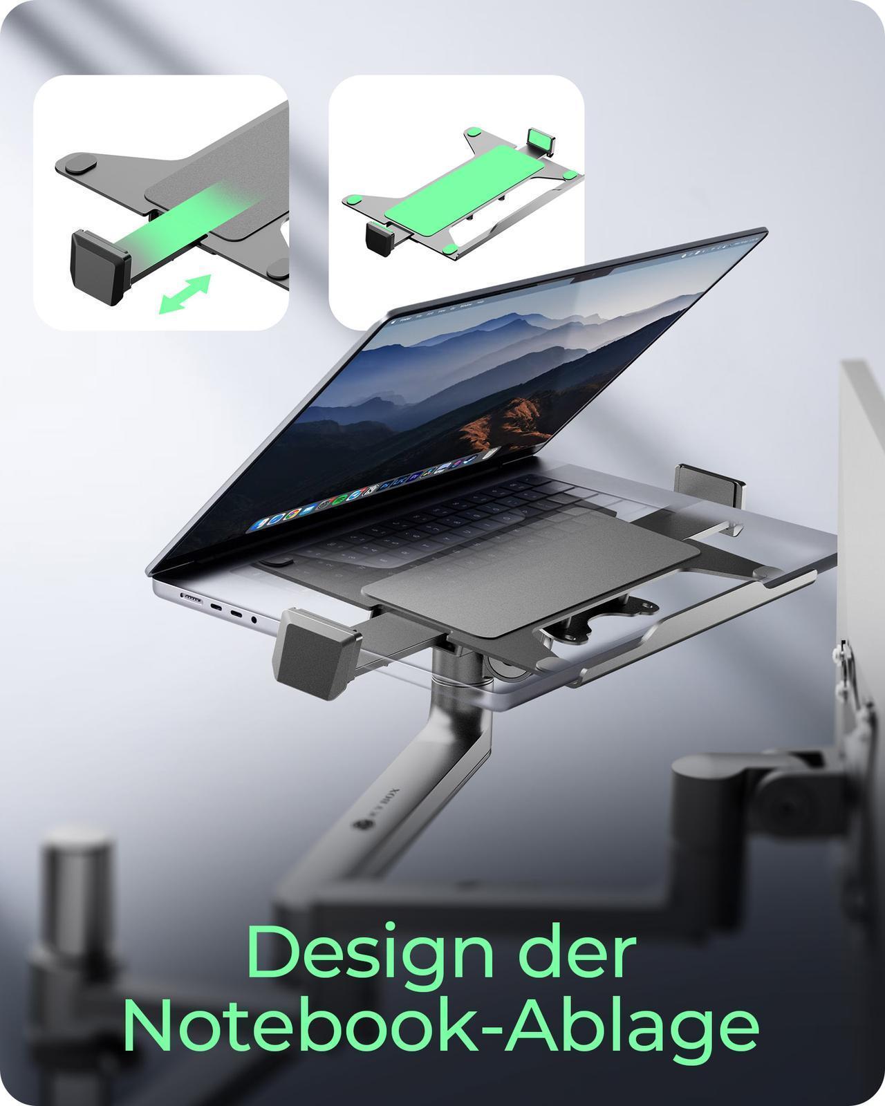 Monitorständer IcyBox 1 Monitor bis zu 32/8kg Tischmontage