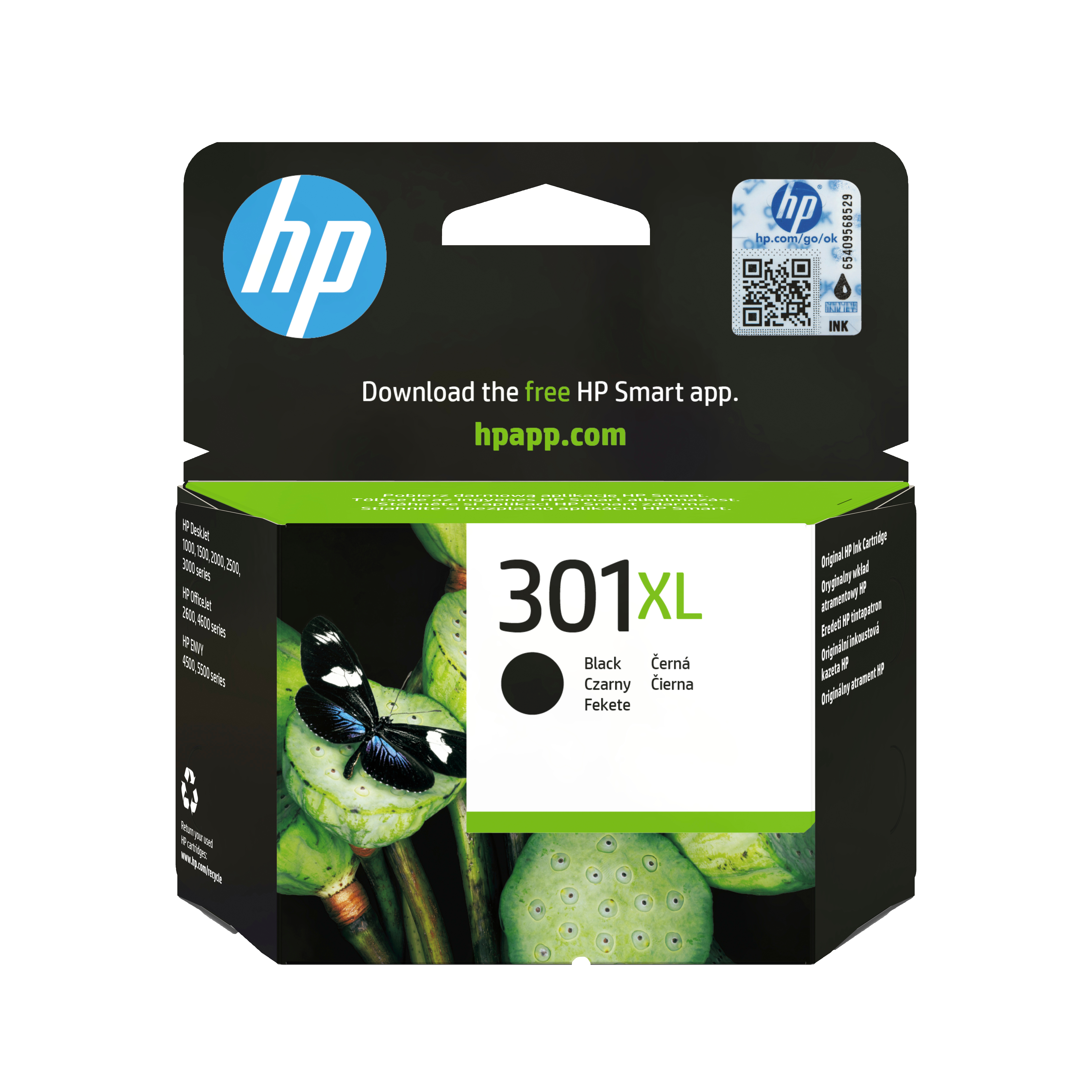 HP 301XL Schwarz Tintenpatrone 8ml