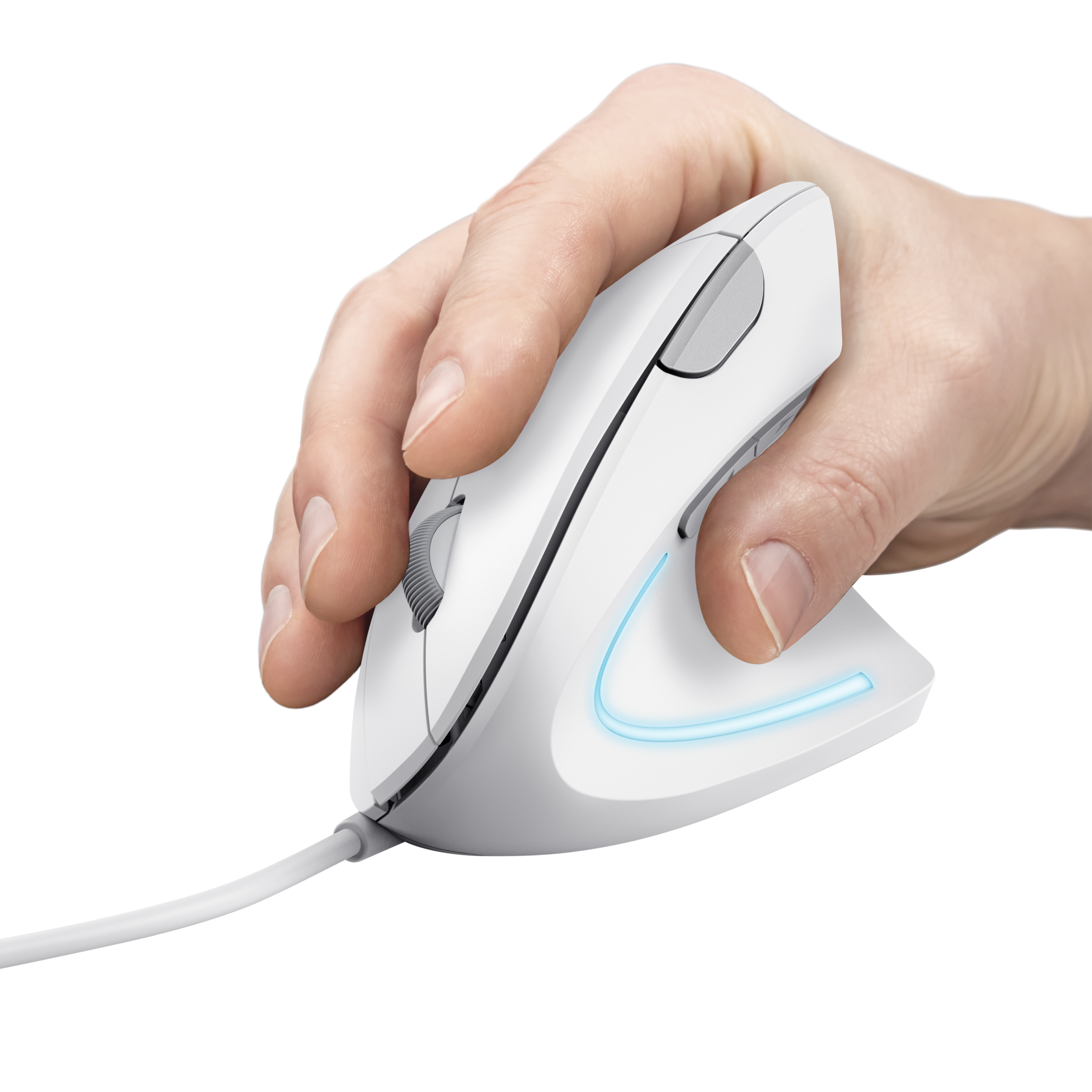 VERTO WIRED ERGO MOUSE WHITE