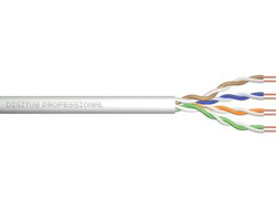 DIGITUS Instal-kab Cat5e U/UTP tw.Pair 305m grau