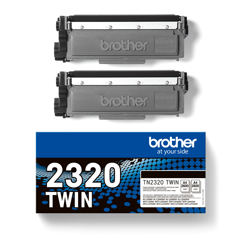 TN-2320TWIN TONER F. HLL2300D/4 60DW/MFCL2700DN/00DW/20DW/40DW