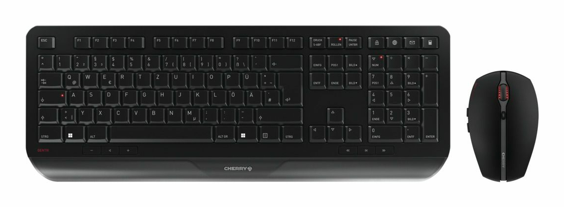 CHERRY GENTIX DESKTOP Tastatur-Maus-Set kabellos schwarz