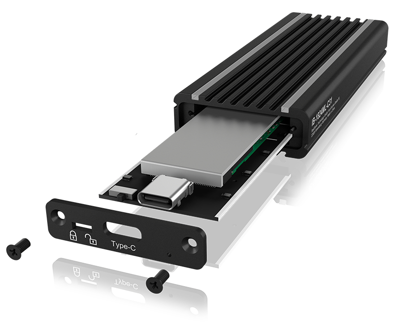 IcyBox Externes Type-C Gehäuse für M.2 NVMe SSD extern retail