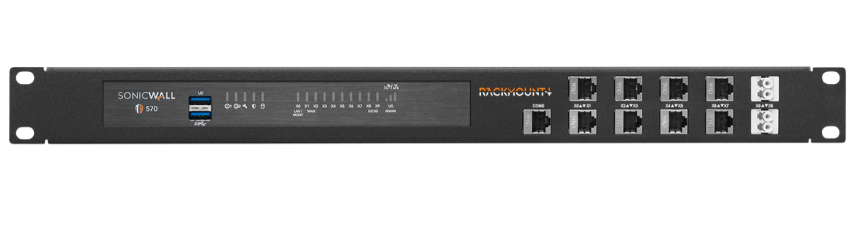Rackmount.IT kit for SonicWall TZ570W Shielded