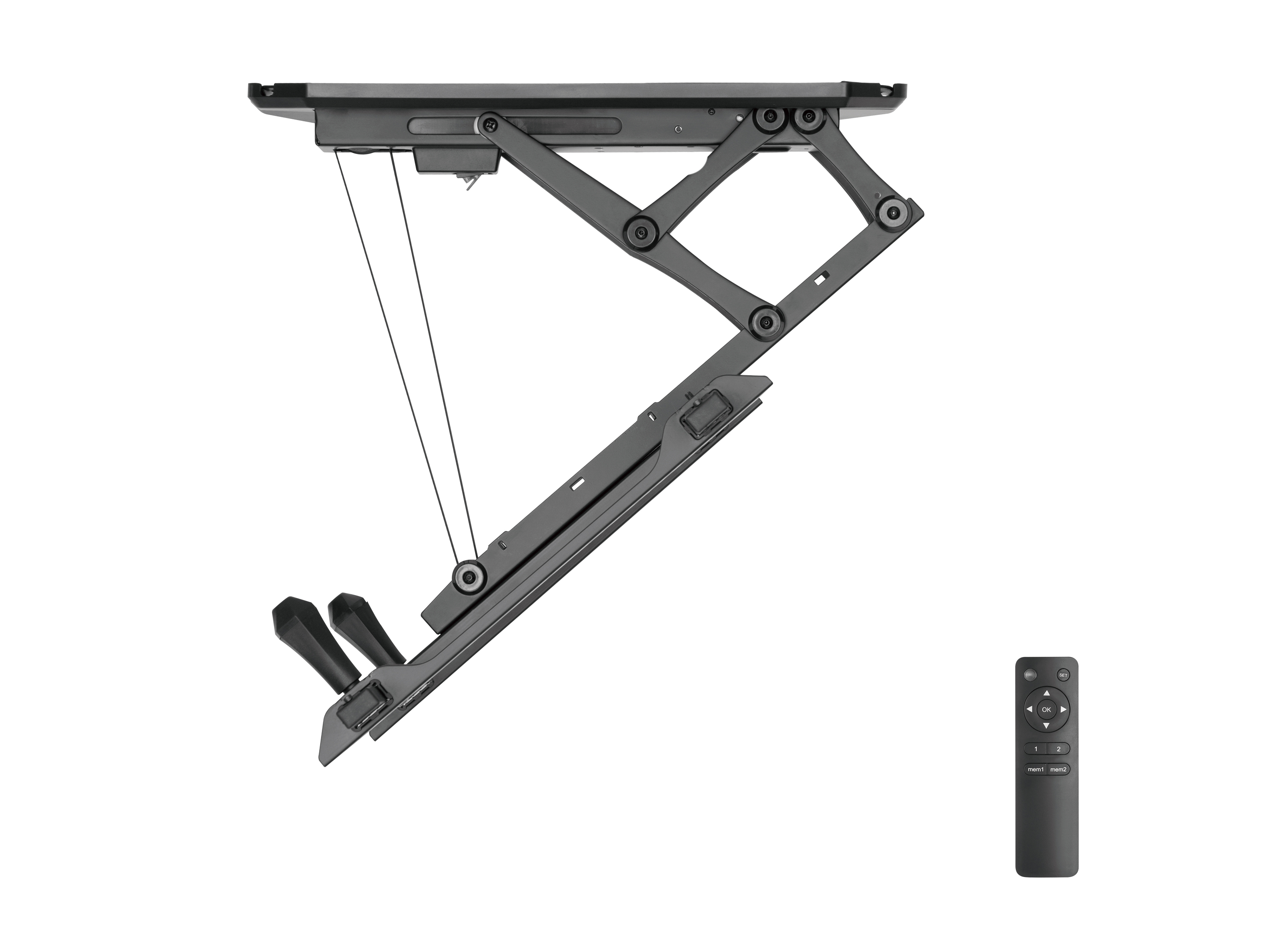 Equip Deckenhalterung 32-70/1TFT 35Kg elektr.+Fernb. sw lite Retail