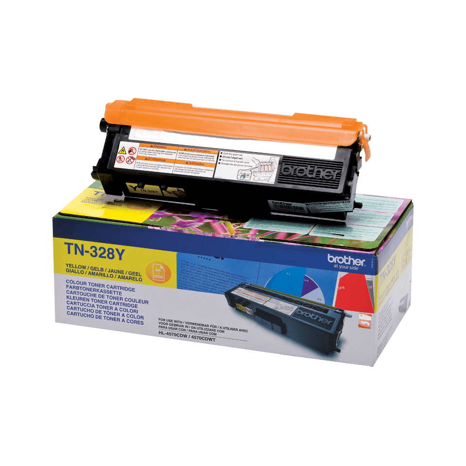 TN-328Y TONER CARTRIDGE YELLOW F/ HL-4570CDW -4570CDWT