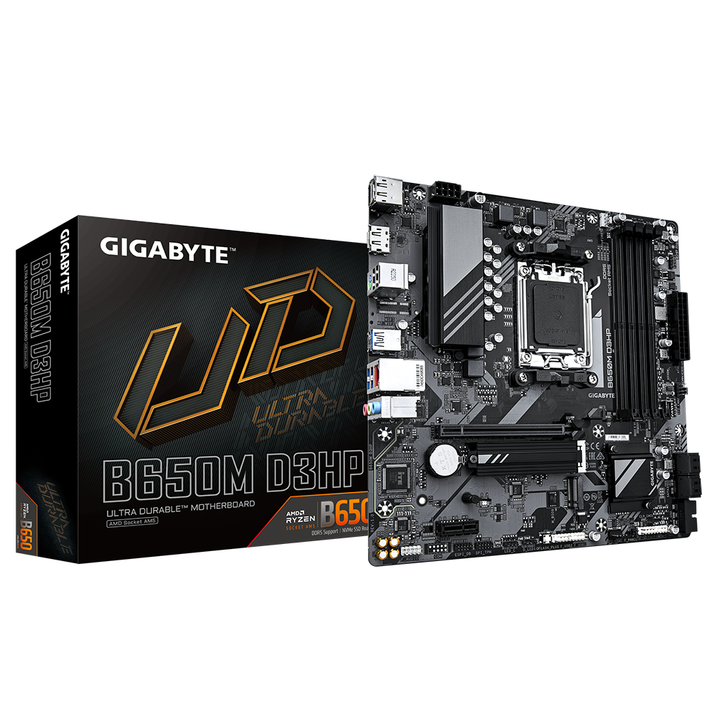 GIGABYTE B650M D3HP AM5 4xDDR5 mATX HDMI 2xDP USB MB