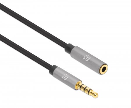 MANHATTAN Audio-Verlängerungskabel Aux / 3,5 mm Klinke 1m