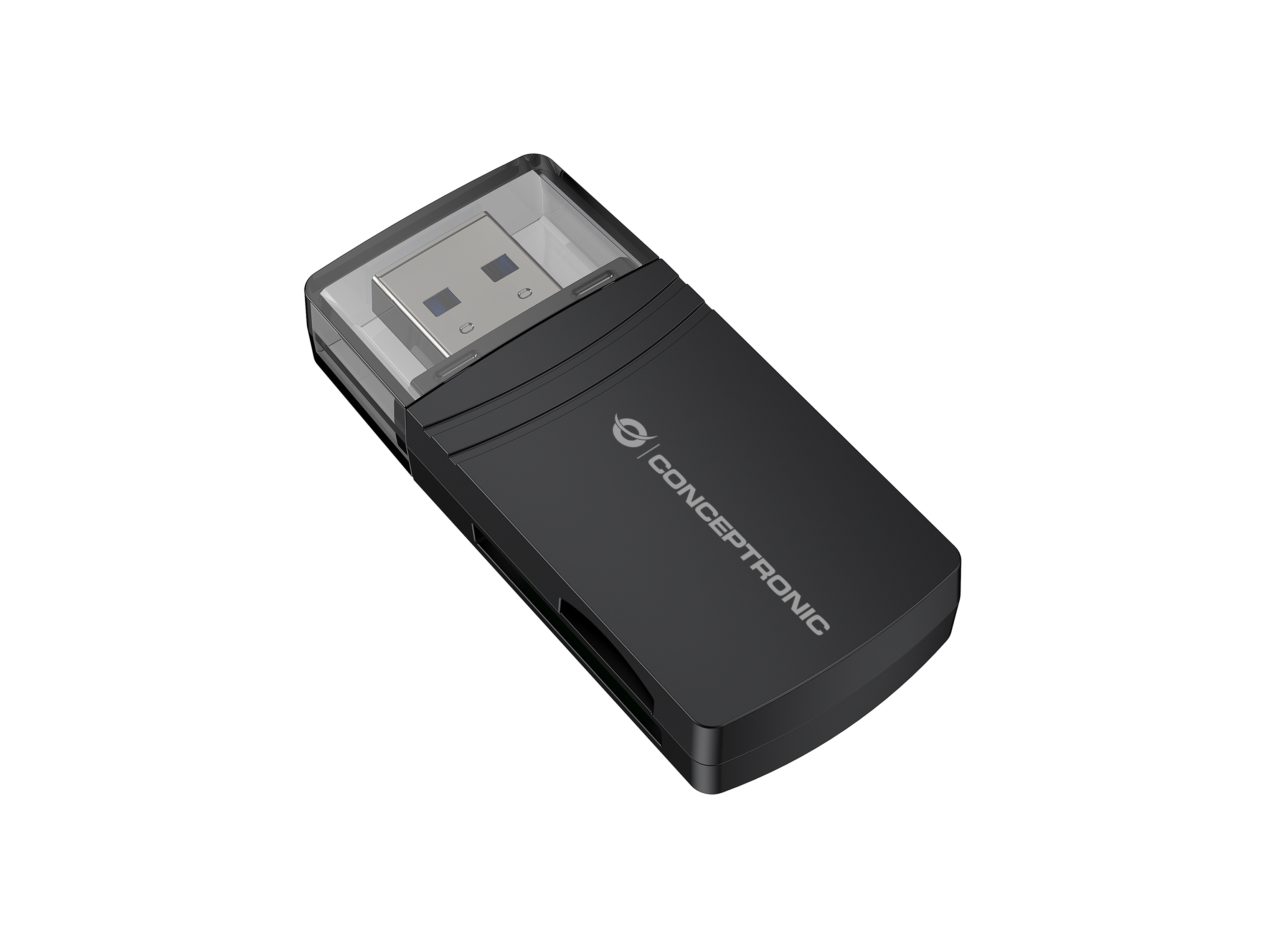 CONCEPTRONIC Kartenleser USB-A3.2->TF/Micro-SD4.0 schwarz