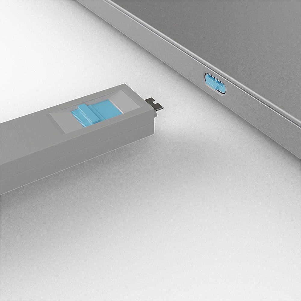 LINDY USB Typ C Port Schloss blau