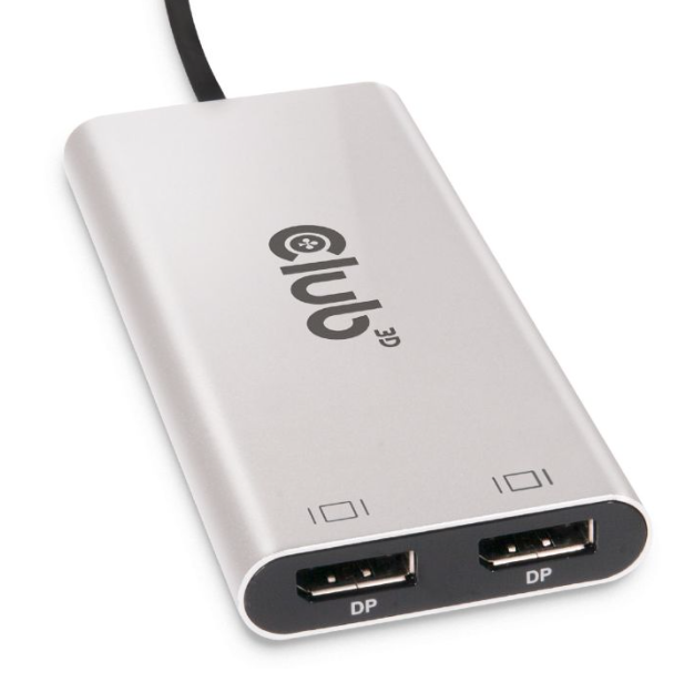 Club3D Adapter Thunderbolt 3 > 2x DP 1.2 4K@60Hz aktiv St/Bu retail