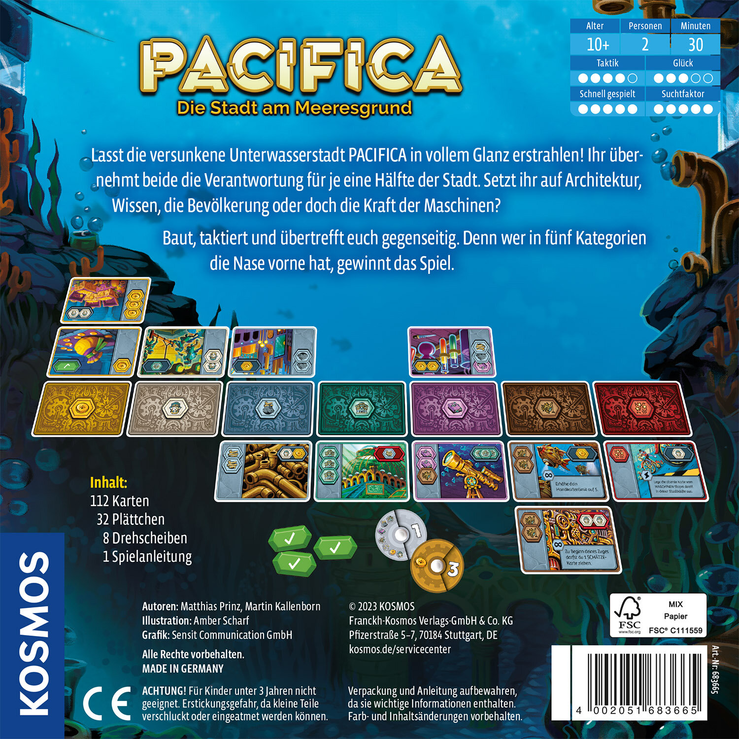Pacifica, Brettspiel