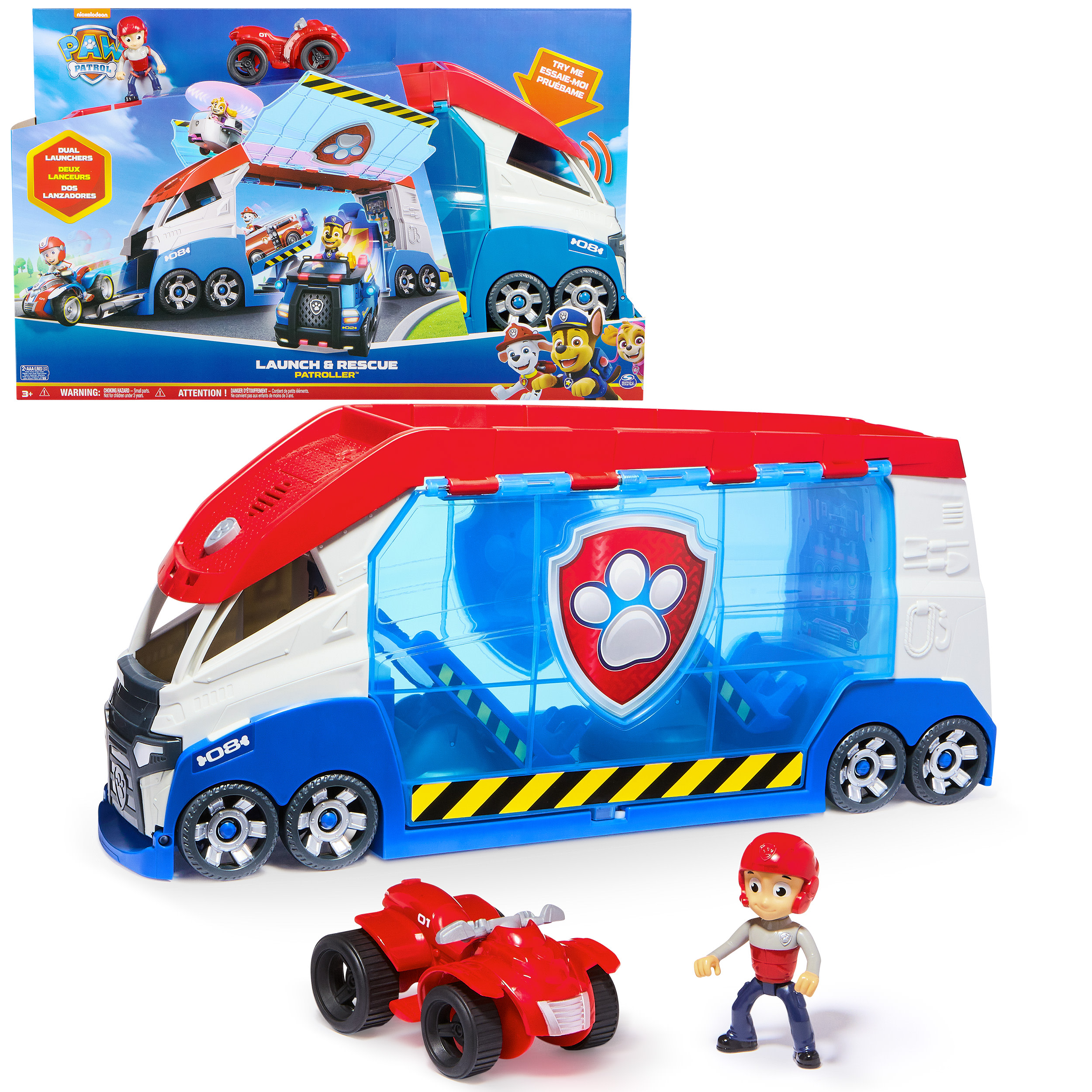 Paw Patrol - Launch''n Rescue PAW Patroller, Spielfahrzeug