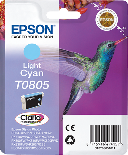 EPSON T0805 (Kolibri) light cyan Druckerpatrone
