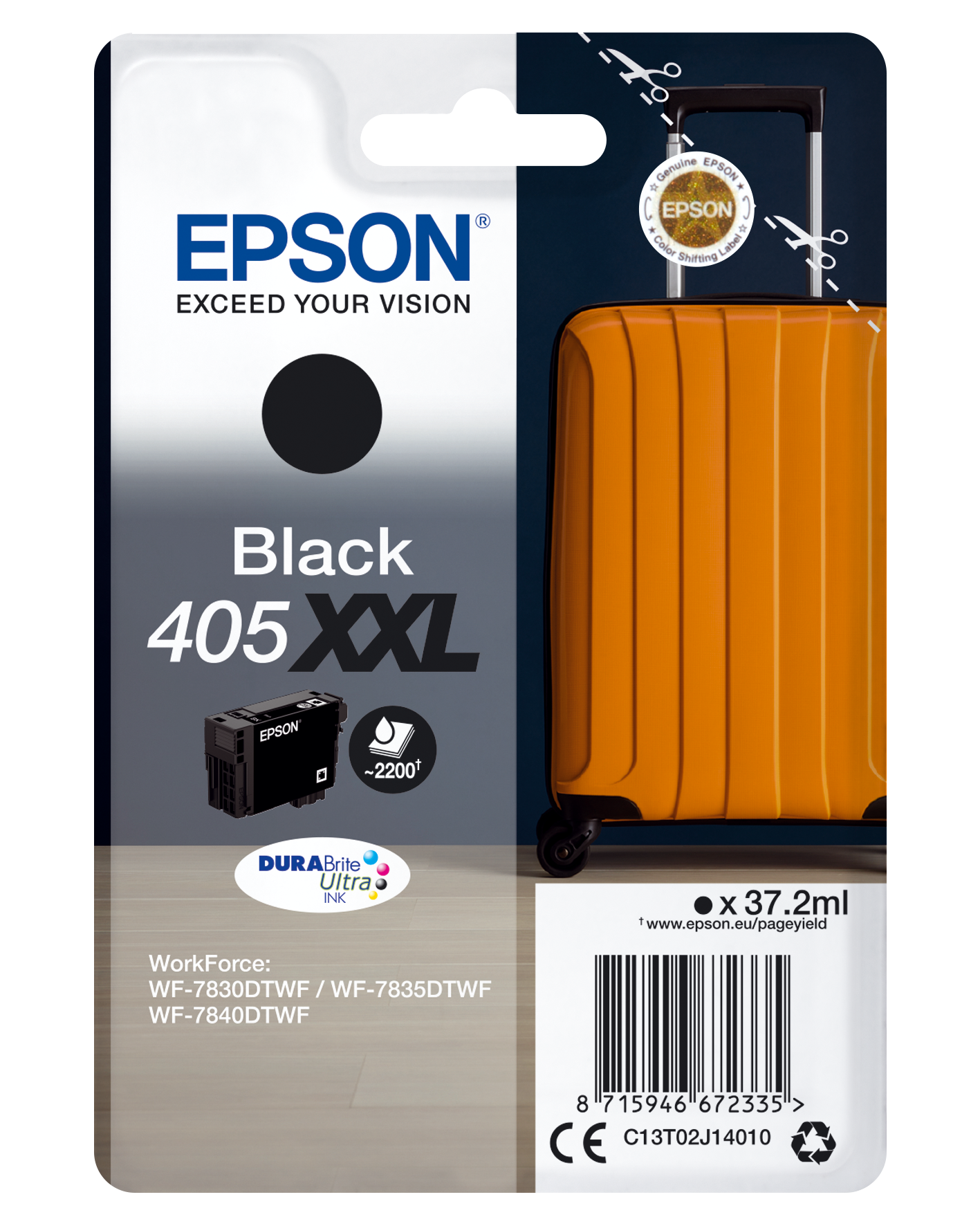 EPSON 405XXL / T02J1 (Koffer) schwarz Druckerpatrone