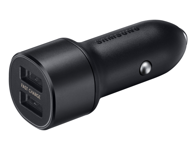 Samsung EP-L1100NB Schnellladegerät mit 2 USB- A Anschlüssen Schwarz Bulk