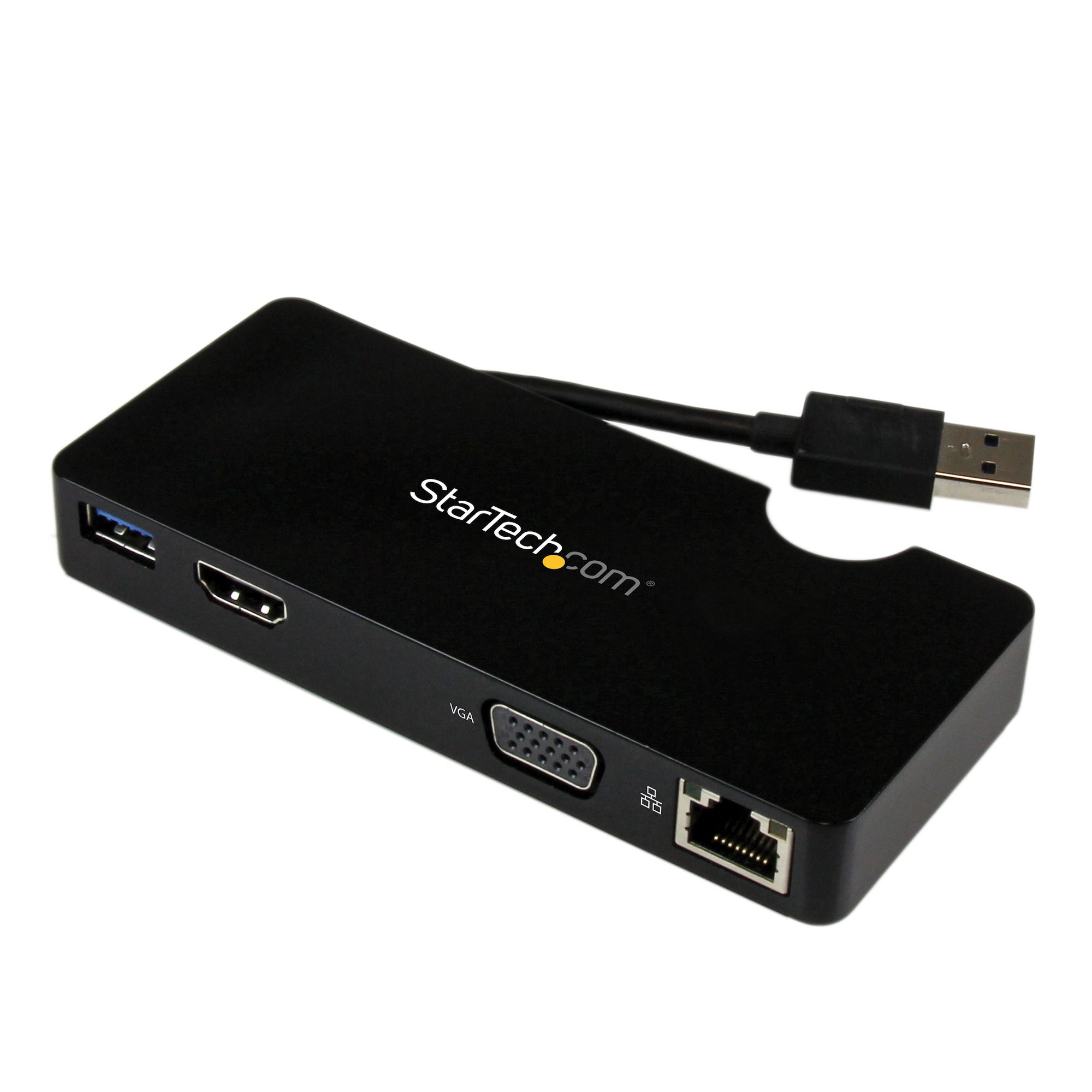 STARTECH.COM Travel Docking Station for Laptops - HDMI or VGA - USB 3.0