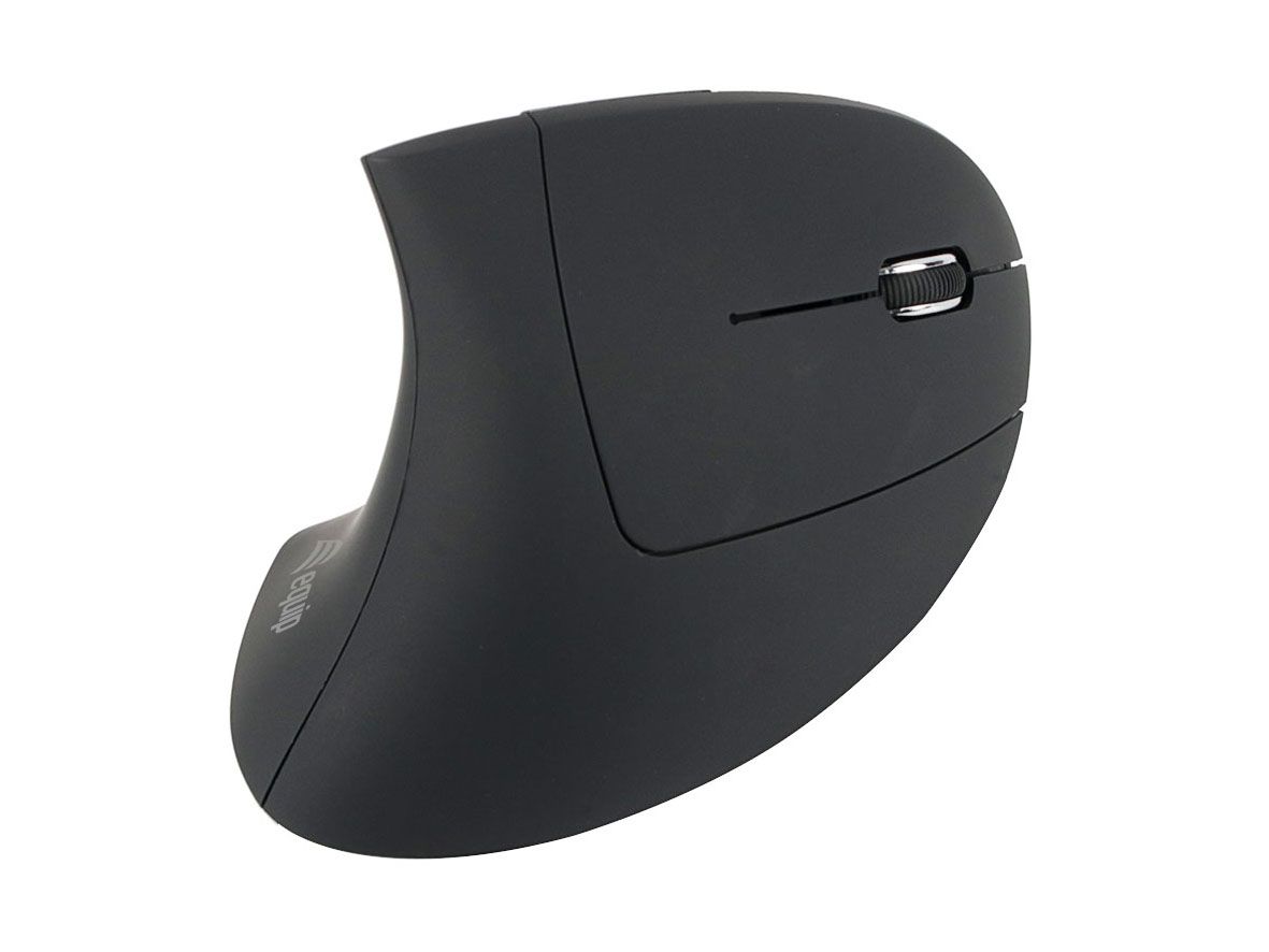 Equip Ergonomische Maus USB-A Stick Rechts schwarz