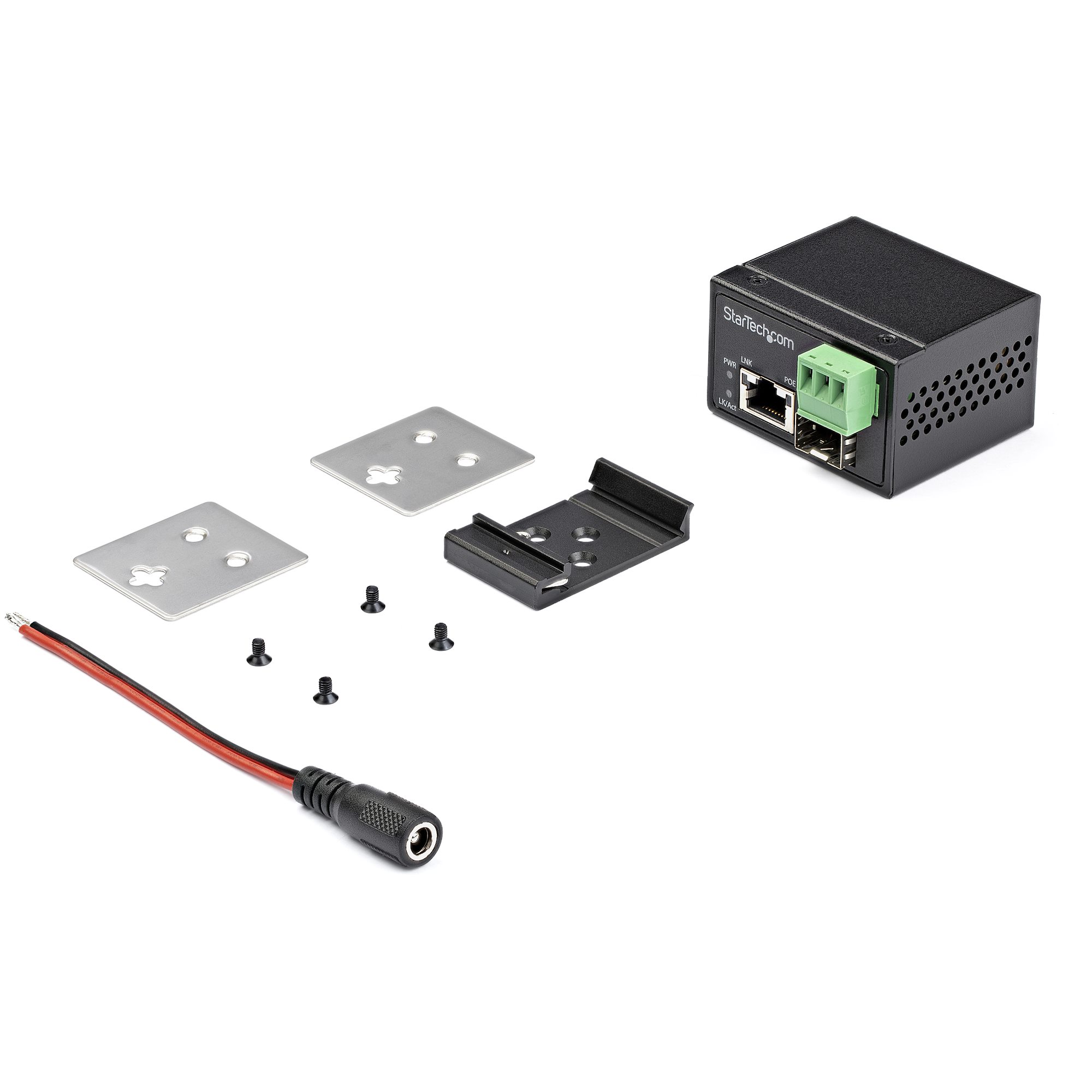 30W POE+ FIBER TO ETHERNET MEDIA CONVERTER