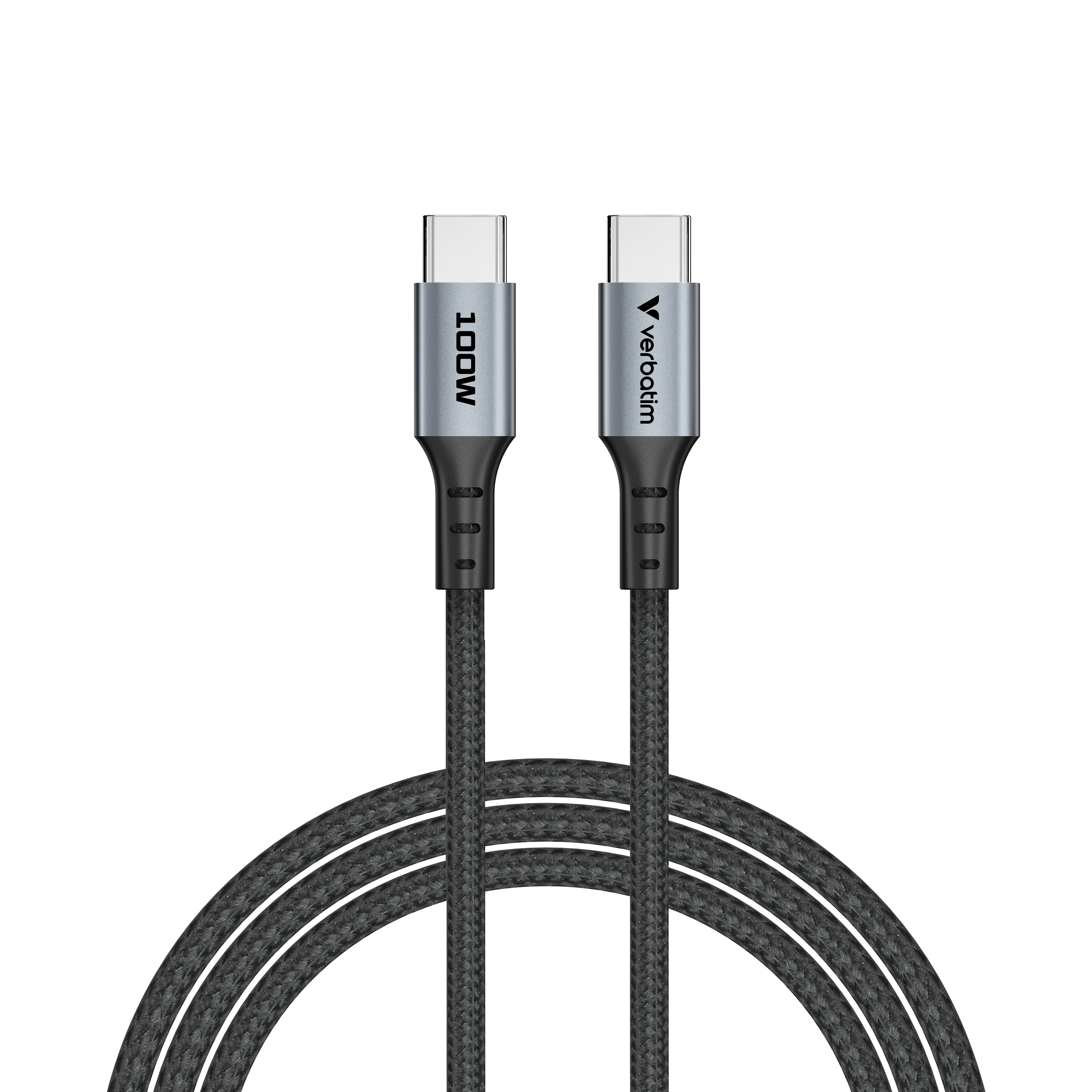 verbatim Sync & Charge Ladekabel schwarz, Kabellänge: 1,2 m, 100 W