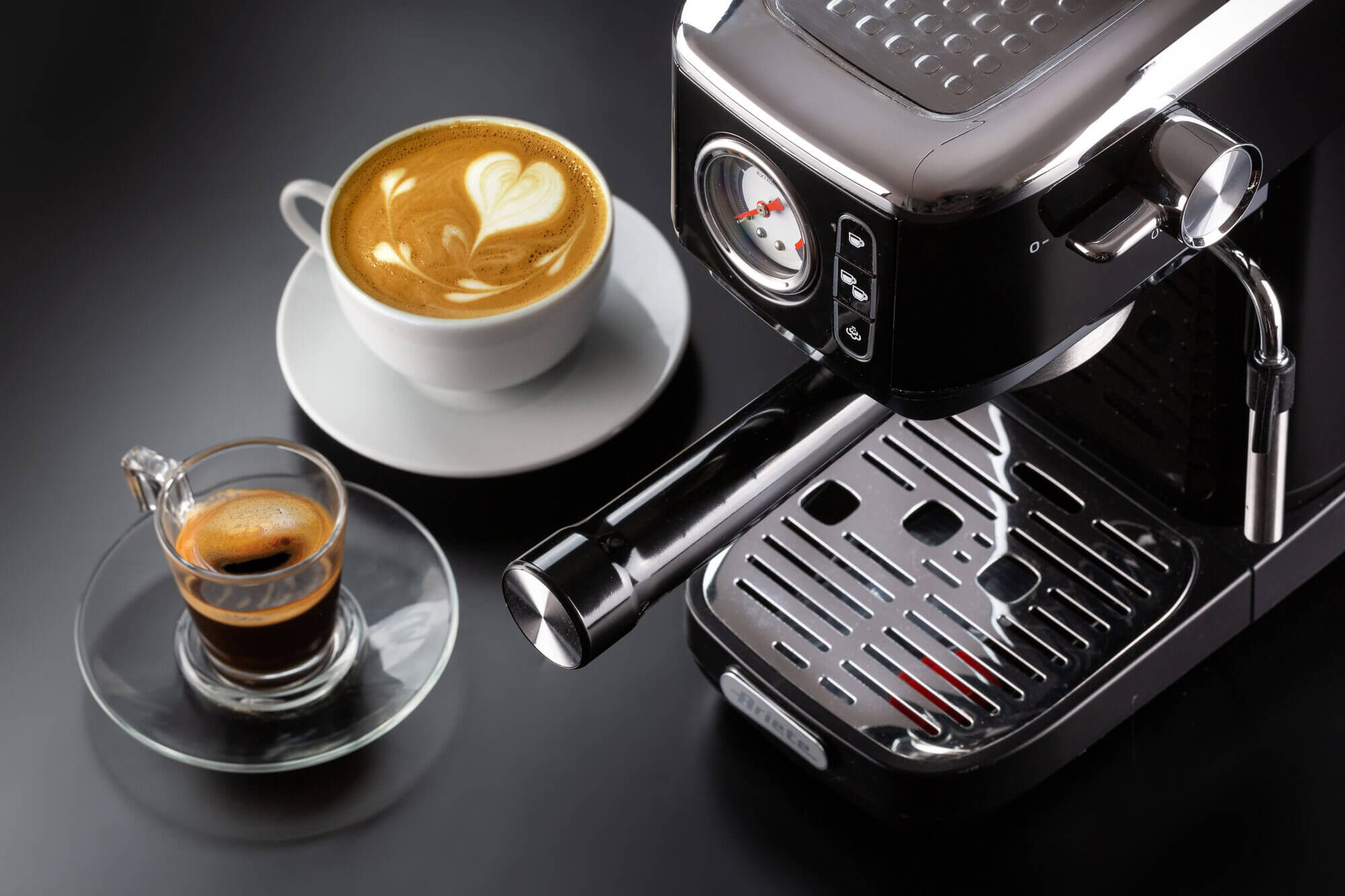 Ariete Slim Moderna Siebträgermaschine schwarz