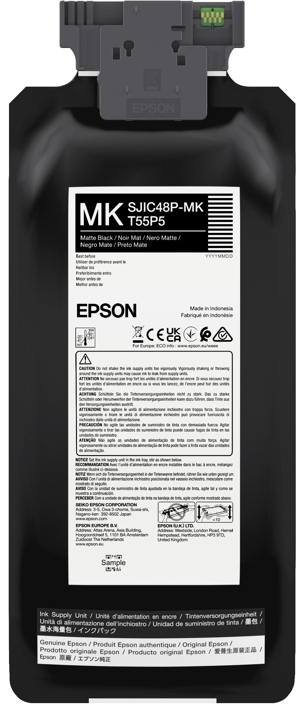 SJIC48P-MK INK CARTRIDGE FOR CW C8000E MATT BLACK