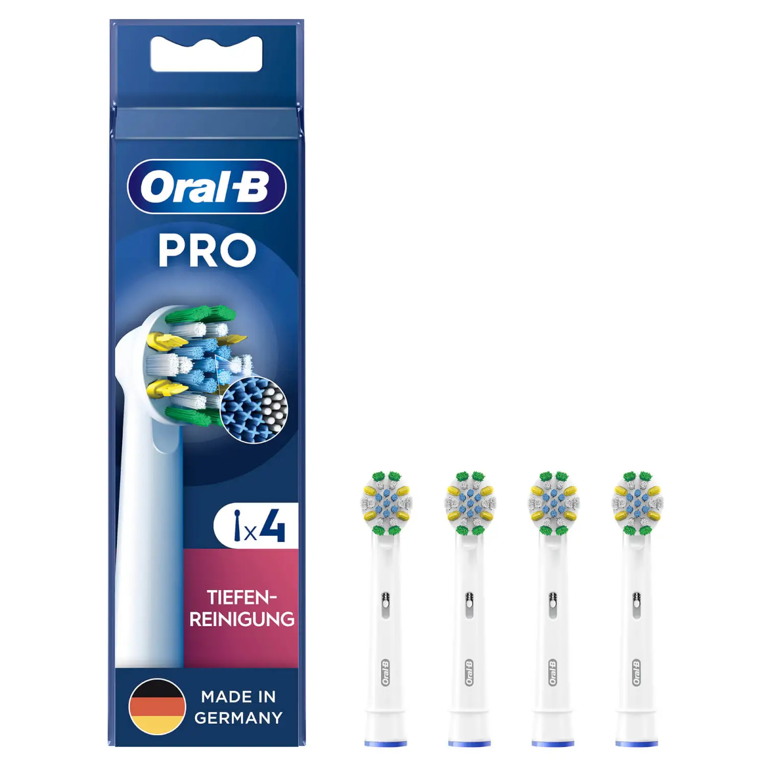 Oral-B PRO Tiefenreinigung Zahnbürstenaufsätze, 4 St.