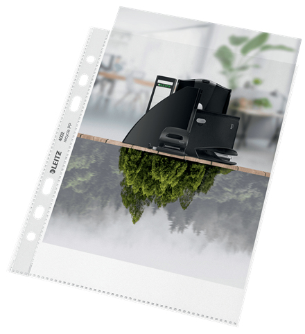 LEITZ Prospekthüllen recycle 4002 DIN A5 transparent genarbt 0,10 mm, 25 St.