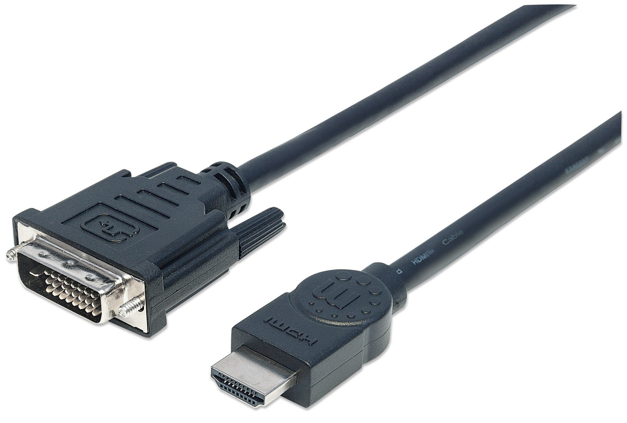 MANHATTAN HDMI 1.3 Kabel auf DVI-D DualLink St/St 3.0m bulk