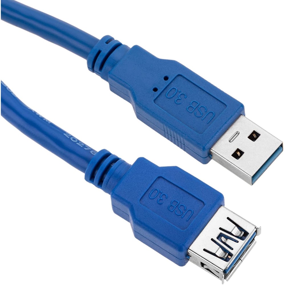 Techly USB3.0 Verlängerungskabel Stecker/Buchse TypA 3m blau
