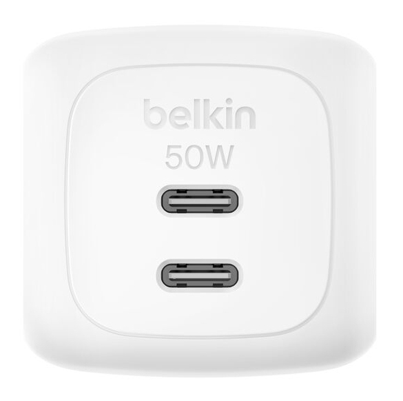 BOOSTCHARGE 50W DUAL USB-C LADE POWER DELIVERY UND PPS WEI