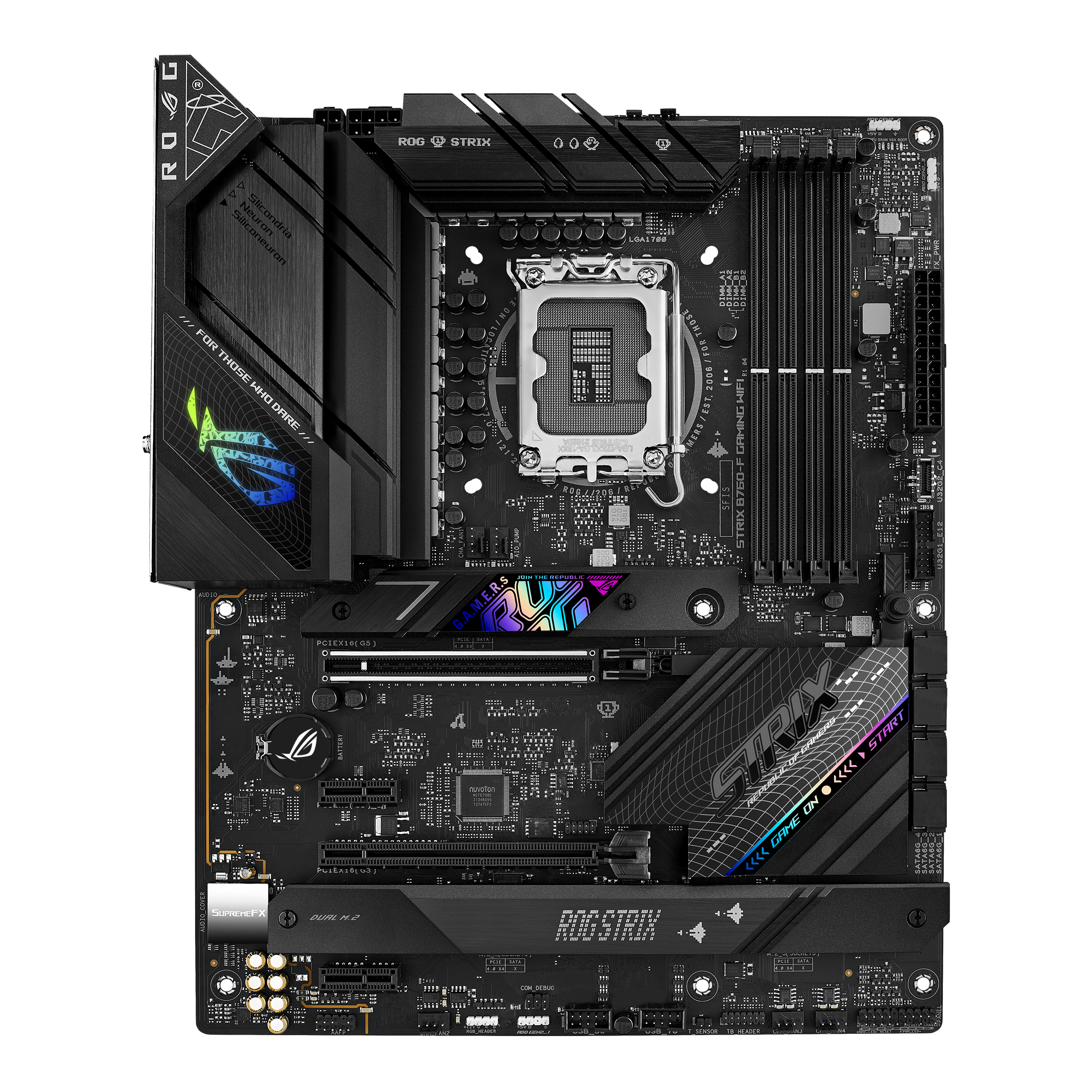 ASUS ROG STRIX B760-F GAMING WIFI LGA 1700 4xDDR5 ATX 4xSATA MB 1xHDMI 2.1 1xDP 1.4 3xM.2
