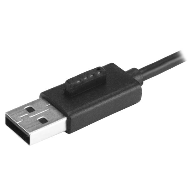STARTECH.COM 4-Port Portable USB 2.0 Hub with Built-in Cable