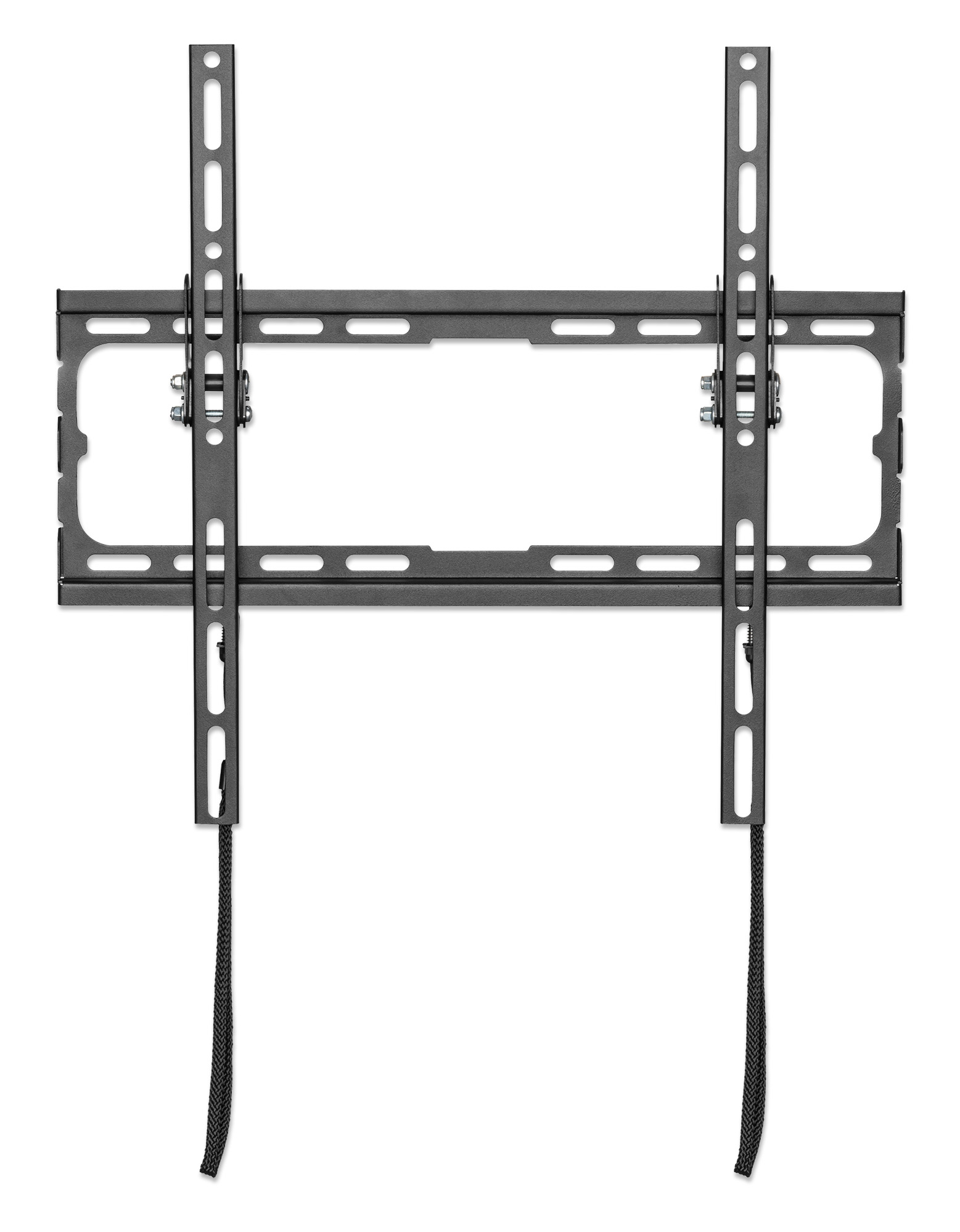 MANHATTAN Ultraflache TV-Wandhalterung fuer Bildschirme von 81,28 bis 177,8cm von 32 bis 70Zoll und bis zu 45 kg neigbar schwarz