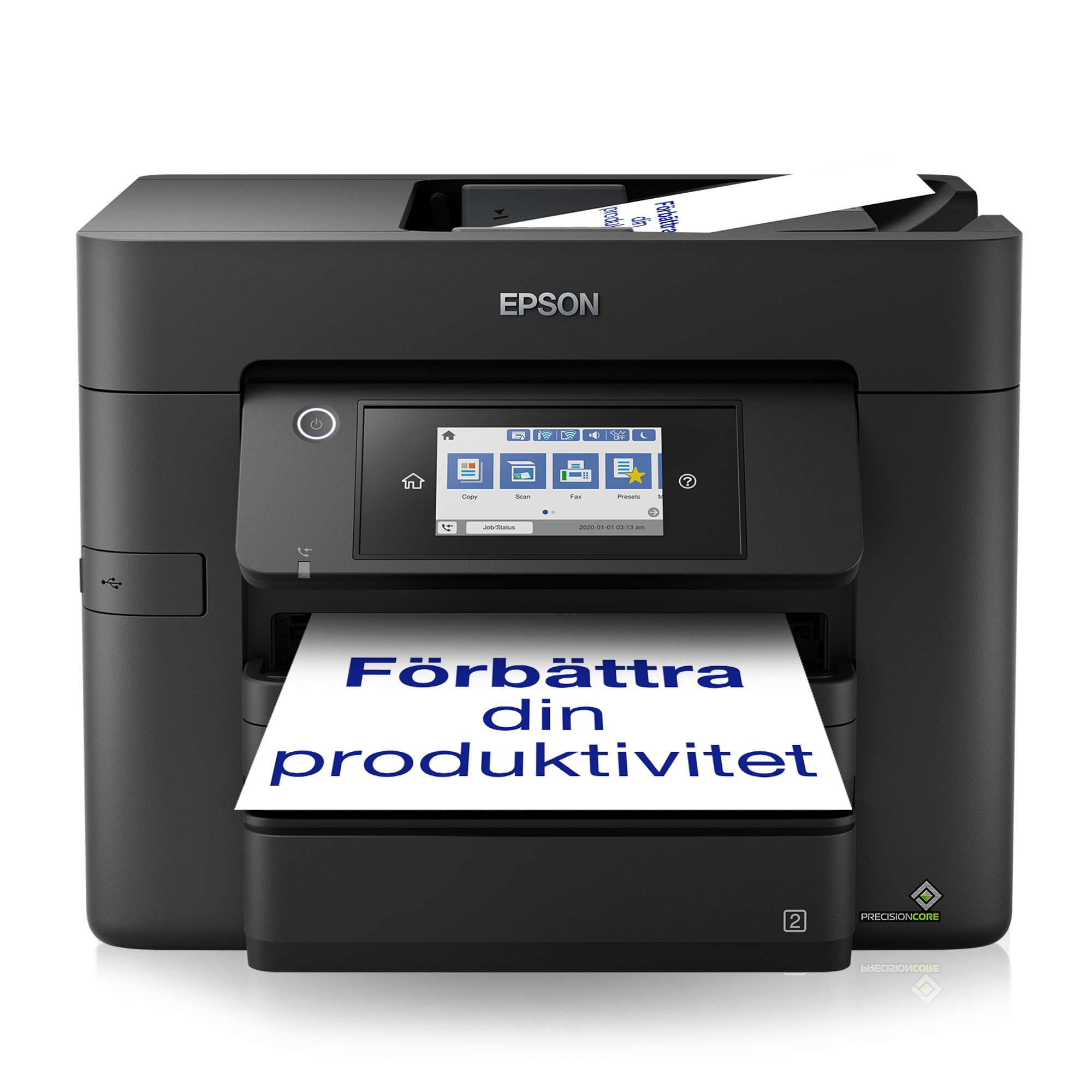EPSON WorkForce Pro WF-4830DTWF 4 in 1 Tintenstrahl-Multifunktionsdrucker schwarz