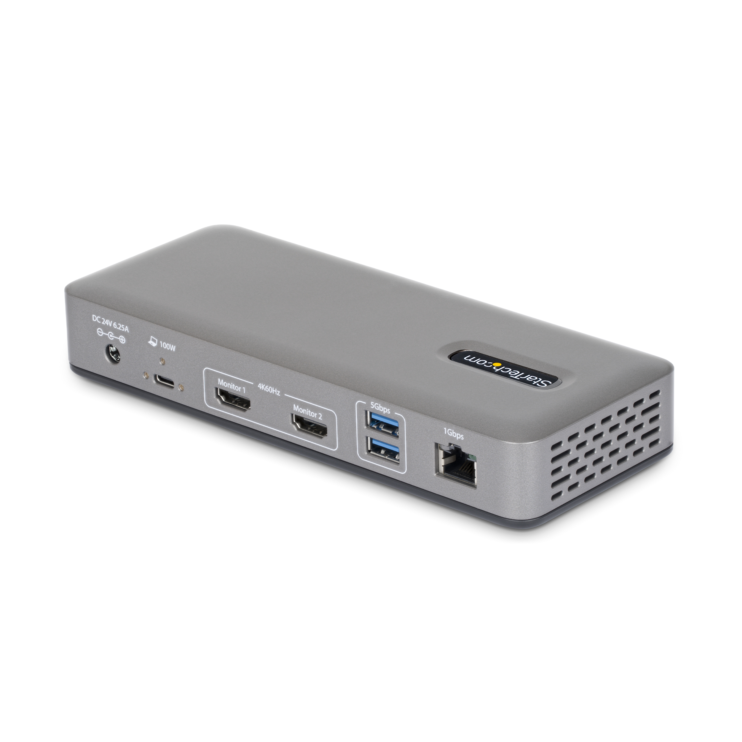 STARTECH.COM USB-C Dockingstation Dual 4K 60Hz HDMI MST Dock 100W Power Delivery Laptop-Ladung 1GbE treiberlos Windows