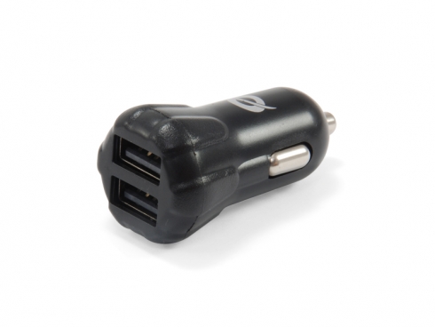 CONCEPTRONIC KFZ-Ladegerät 2-Port 2xUSB-A +Halter 10W sw