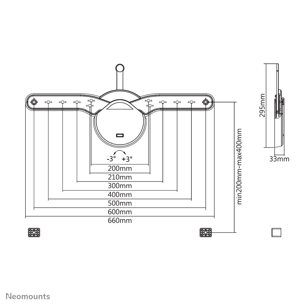 Neomounts WAH 32-70 1TFT schwarz Max40Kg