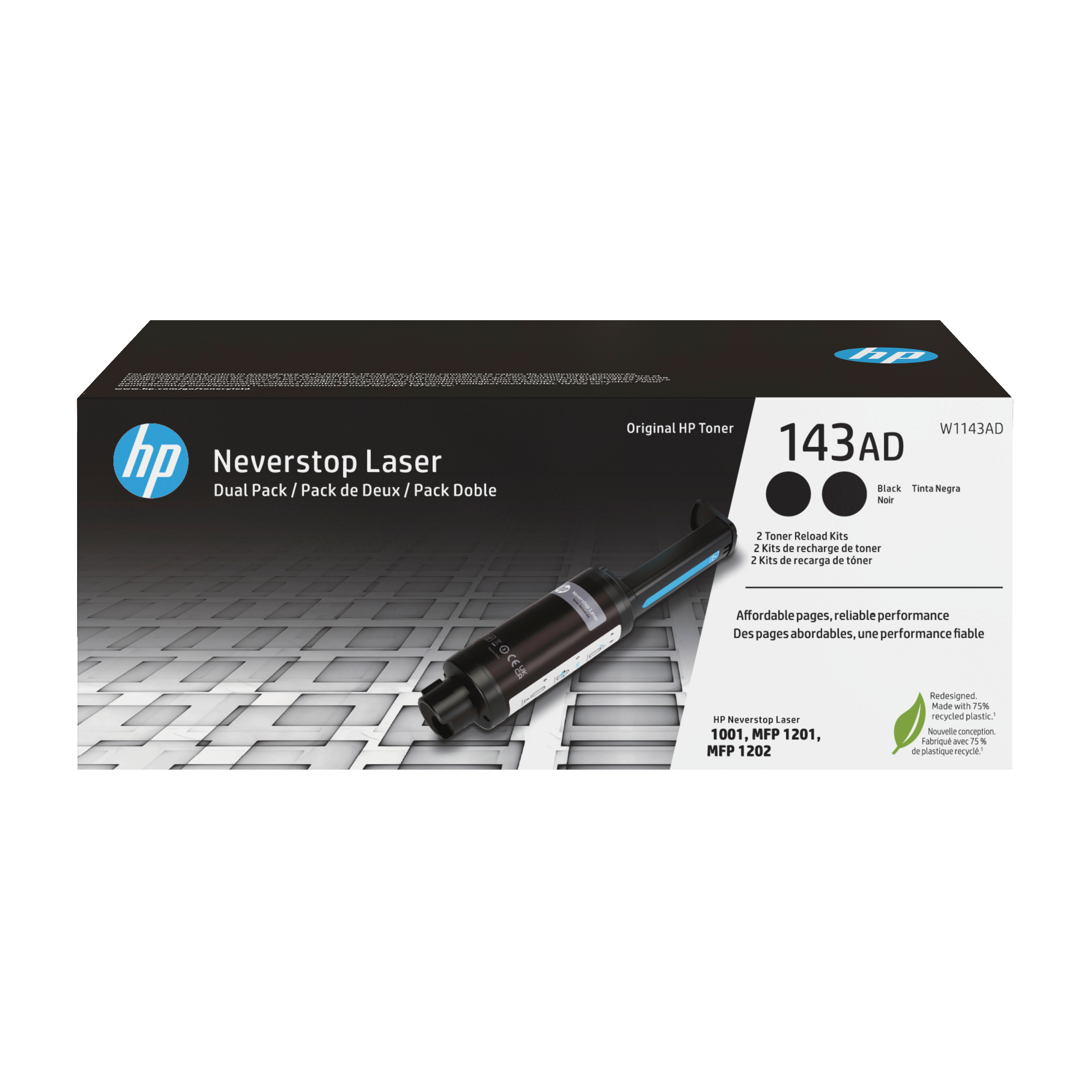 HP 143AD 2x Schwarz Tonerpatrone