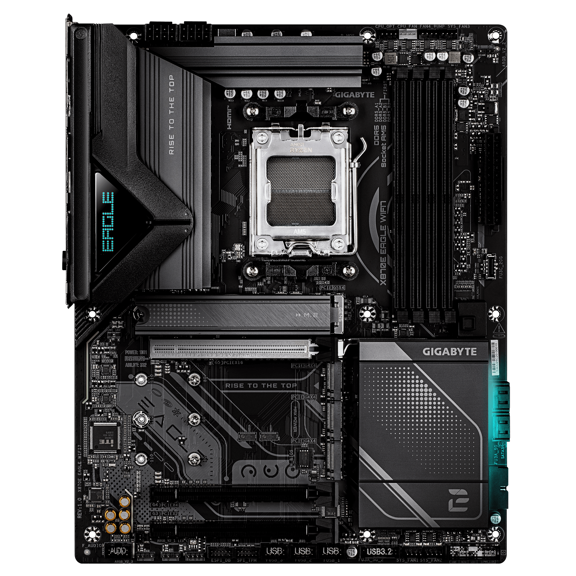 GIGABYTE X870E EAGLE WIFI7 AM5 4xDDR5 HDMI DP 4xM.2