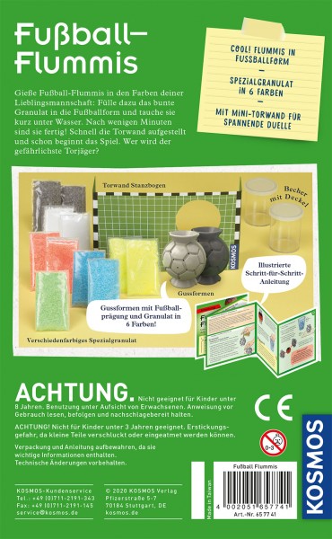 Fußball-Flummis, Experimentierkasten
