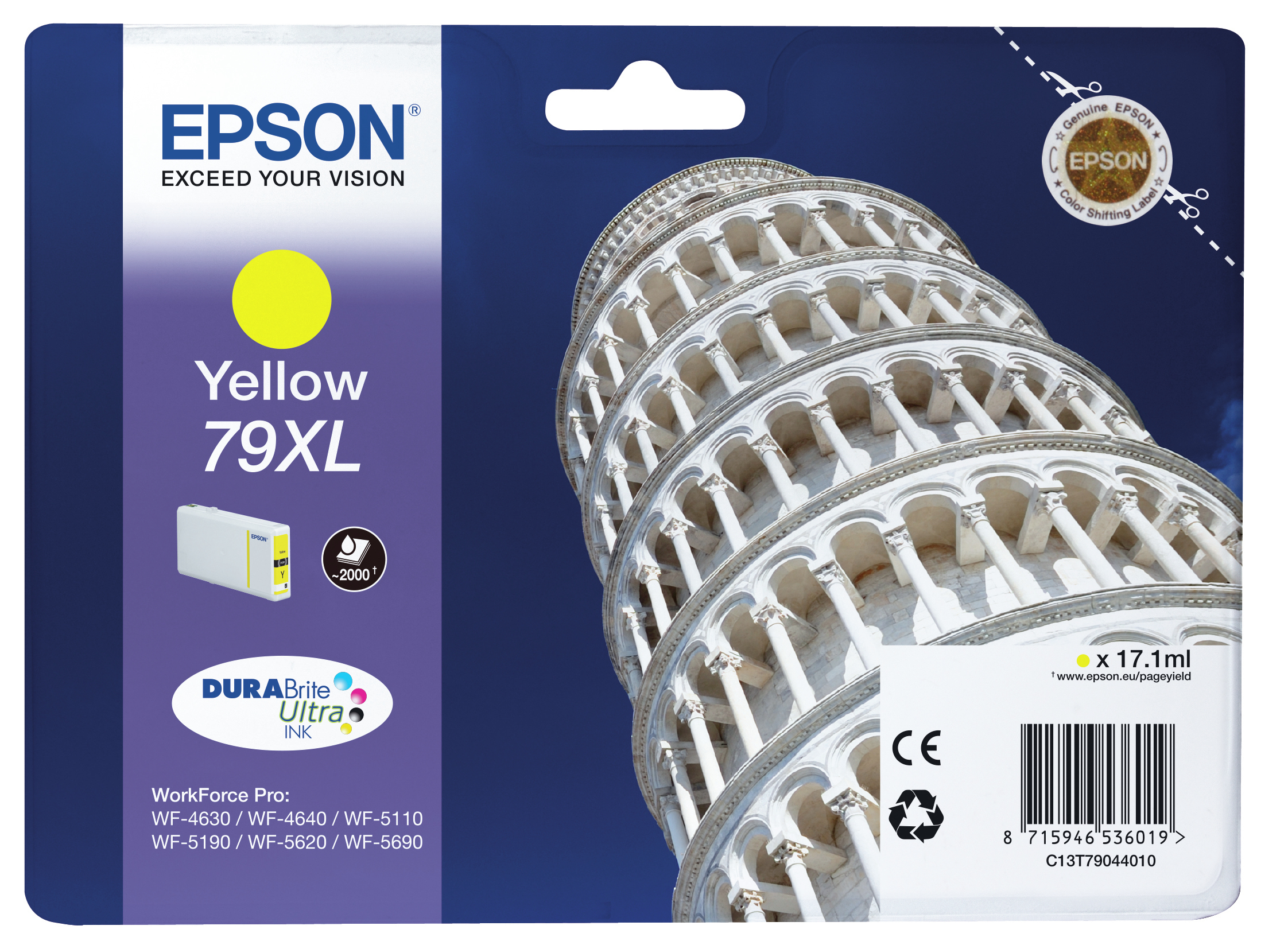 EPSON 79XL / T7904XL (Turm von Pisa) gelb Druckerpatrone