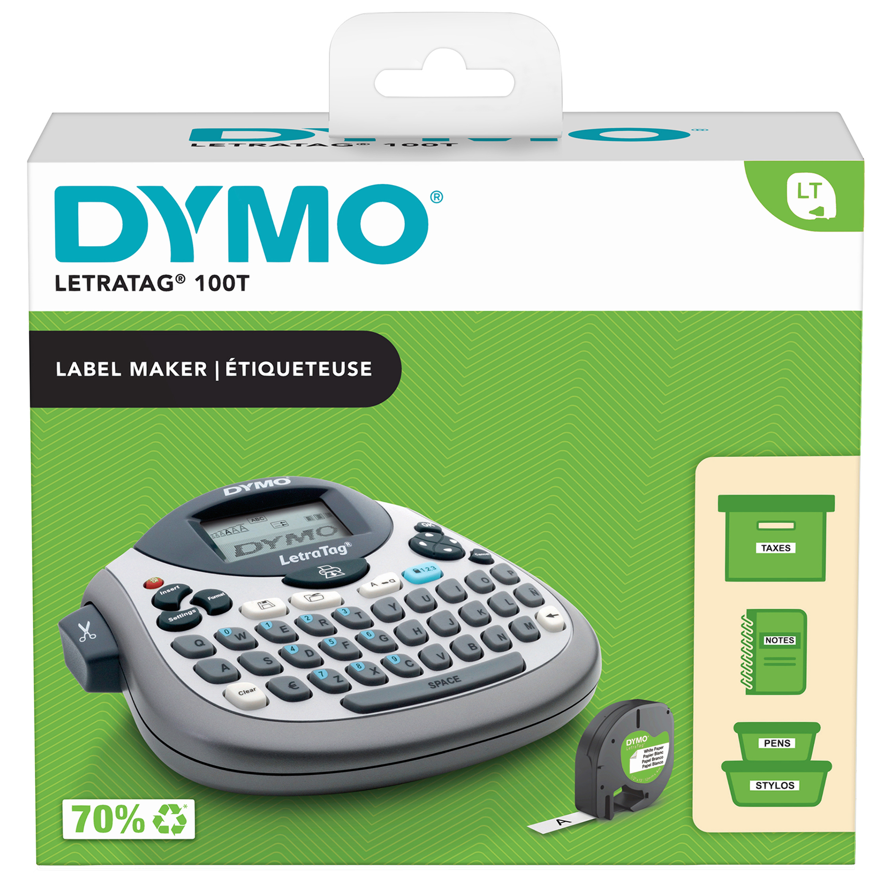 DYMO LetraTag LT-100T Beschriftungsgerät silber