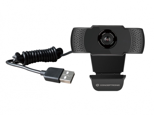 CONCEPTRONIC Webcam USB-A2.0 90° 1080P/30Hz FullHD +Mikro sw