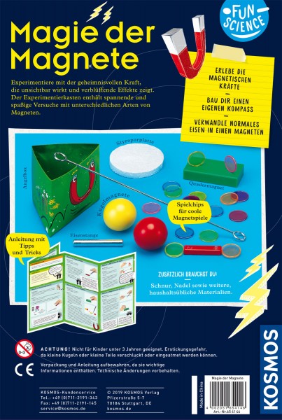 Fun Science Magie der Magnete, Experimentierkasten