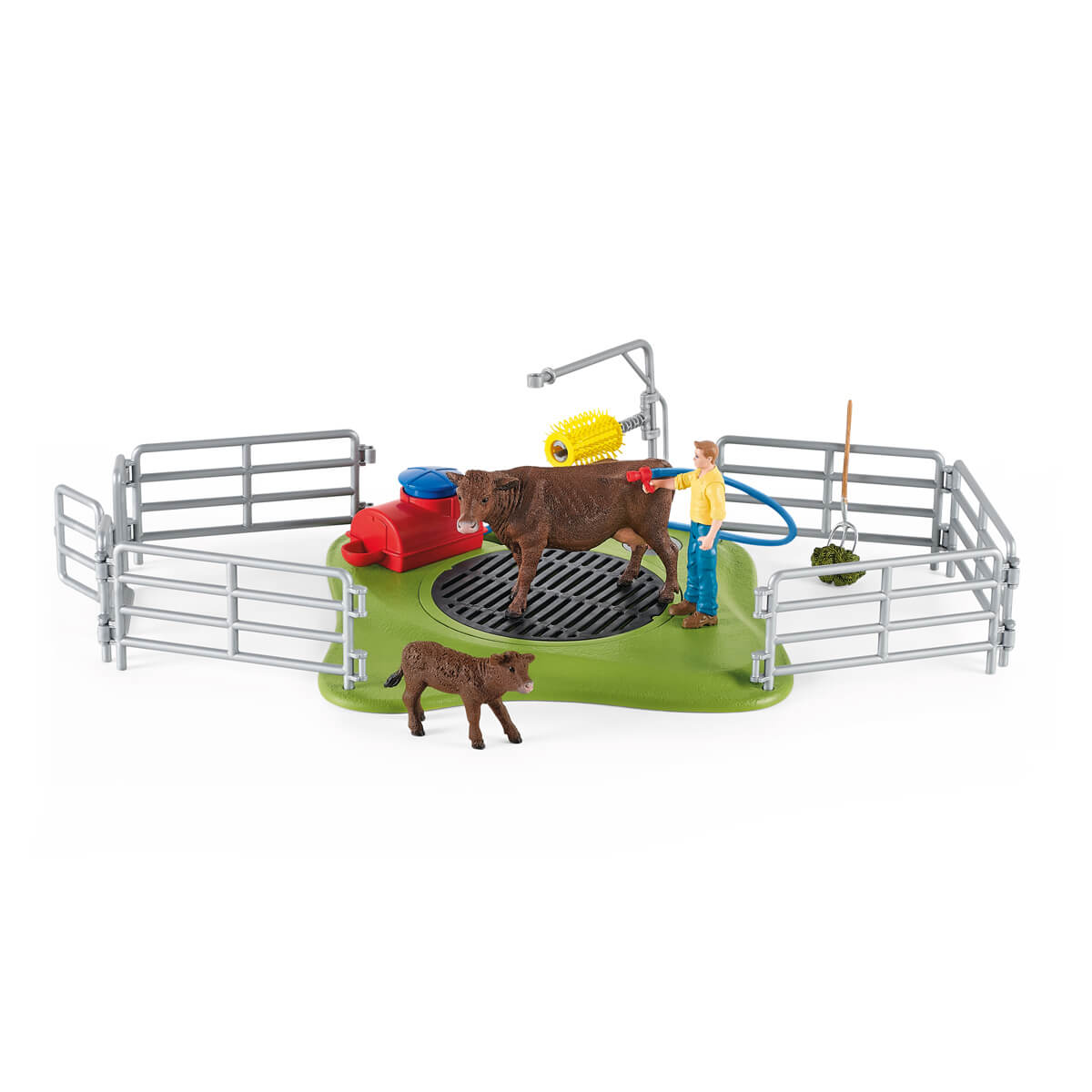 Schleich® Farm World 42529 Kuh Waschstation Spielfiguren-Set