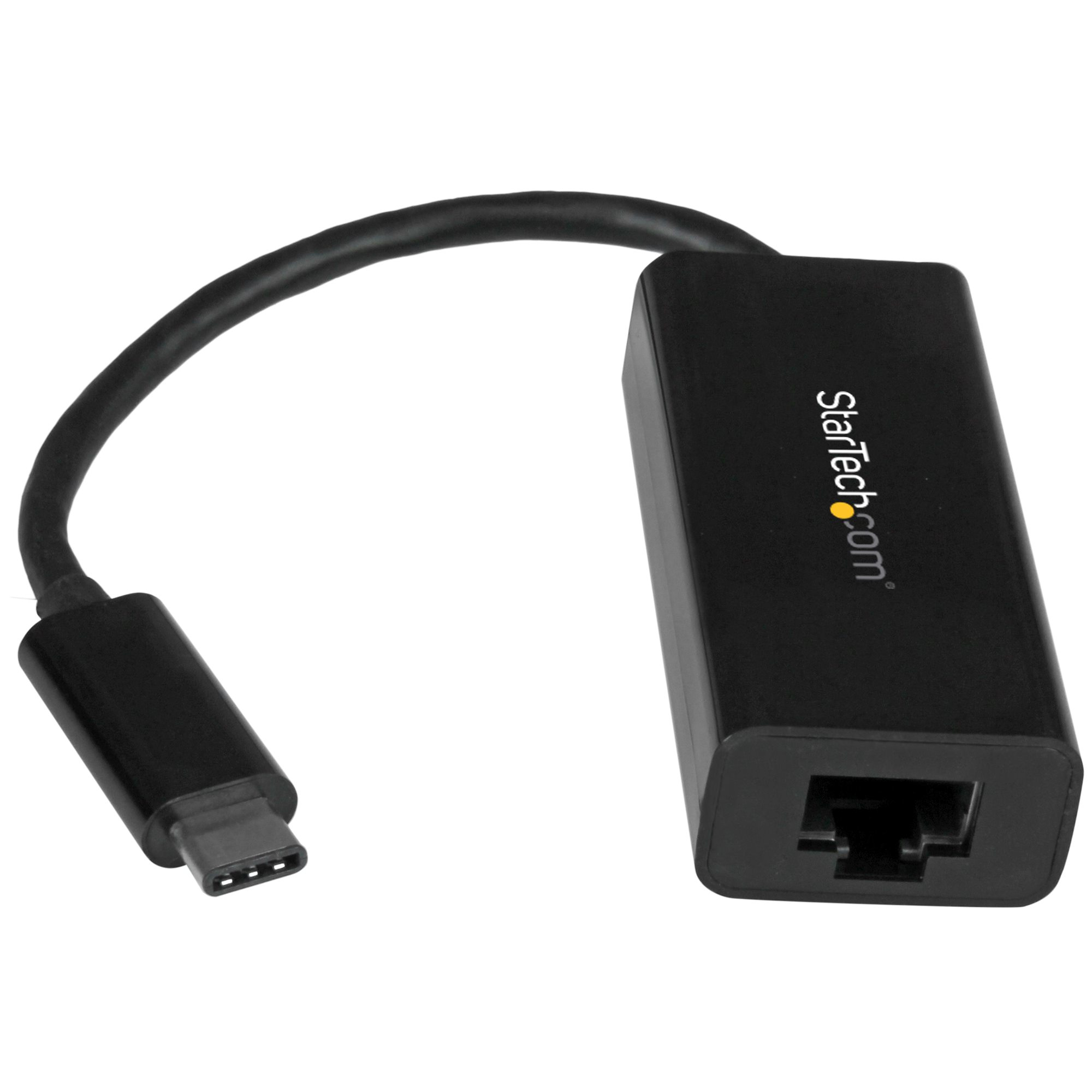 STARTECH.COM USB-C to Gigabit Ethernet Adapter - Black - Thunderbolt 3 Port Compatible - USB Type C Network Adapter