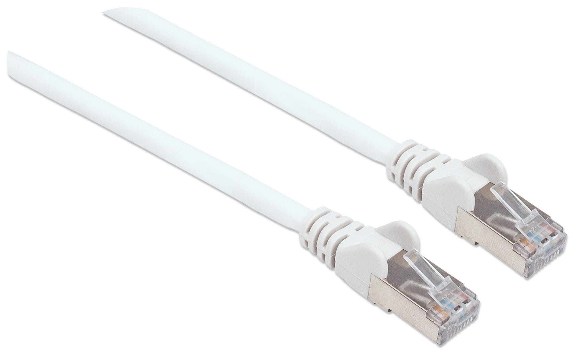 INTELLINET Netzwerkkabel Cat6 S/FTP LS0H 10m Weiss RJ-45 Stecker / RJ-45 Stecker Vergoldete Kontakte